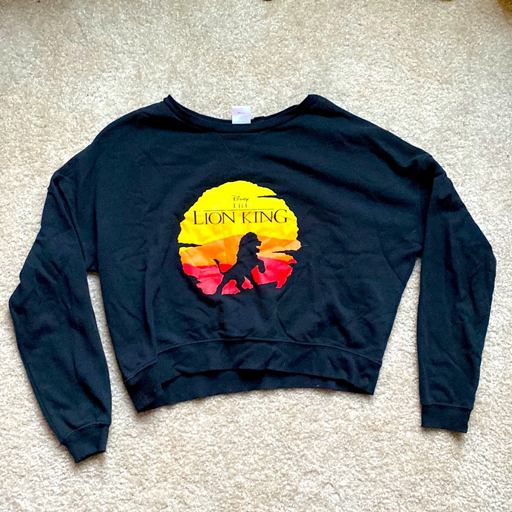 Disney Lion King Crop Sweatshirt. Size L.